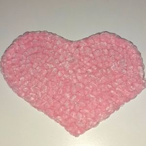 Handmade Crochet Heart Coaster